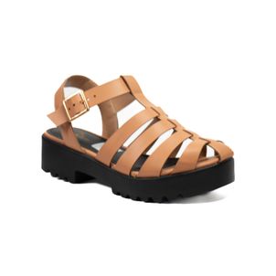 Sandalias cafe online mujer