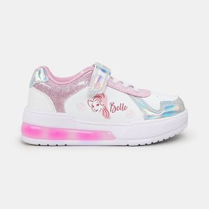 Zapatos-De-Luces-Blanco-Disney-Princesas-Bella-Niña
